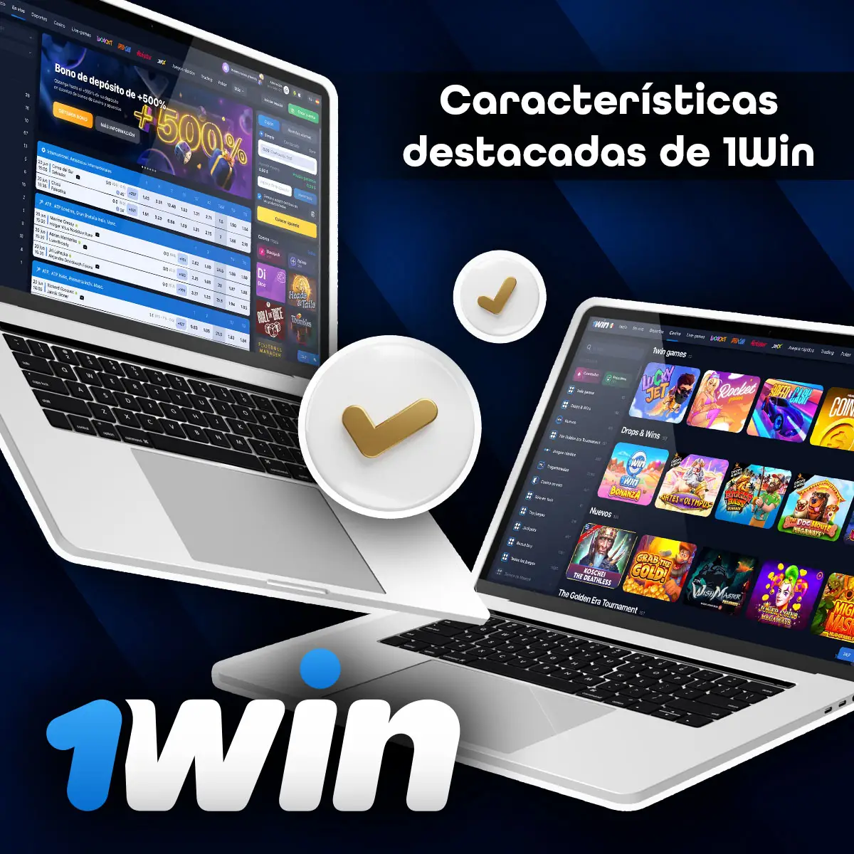 Características destacadas de la plataforma online 1Win.