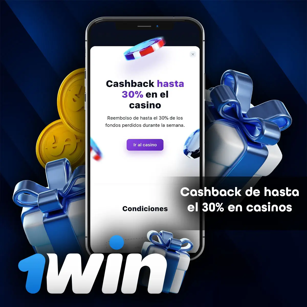 Confirma la descarga del archivo apk de la 1Win app, tercer paso.