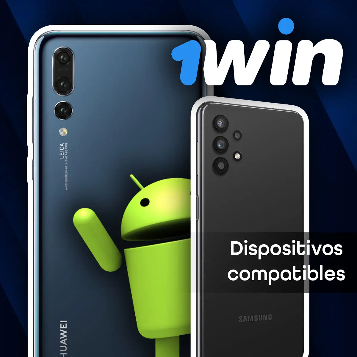 Modelos de teléfonos compatibles para la descarga de la aplicación 1Win en Android.