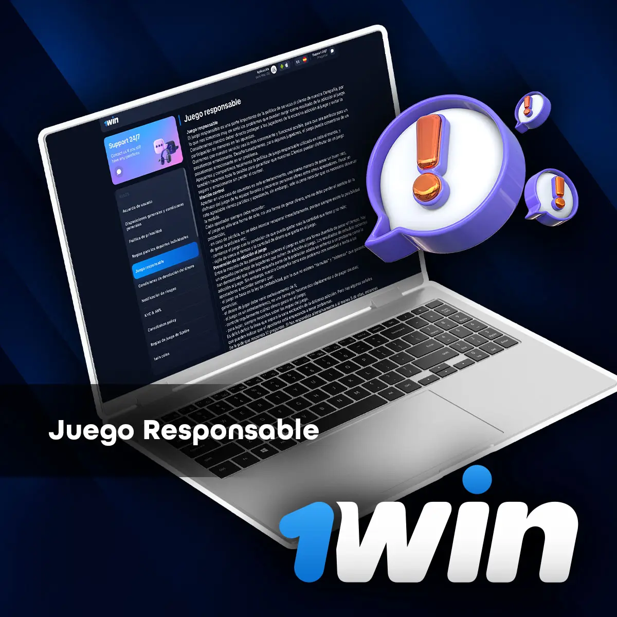 Condiciones generales de 1Win, la casa de apuestas