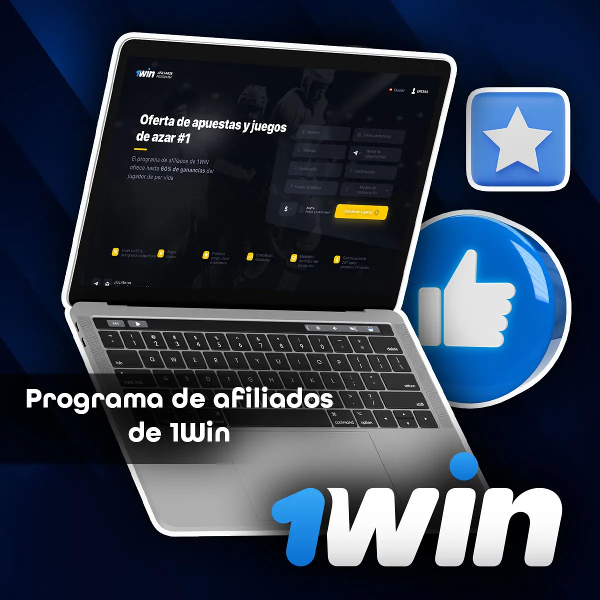 Detalles completos sobre el programa de afiliación de 1Win.