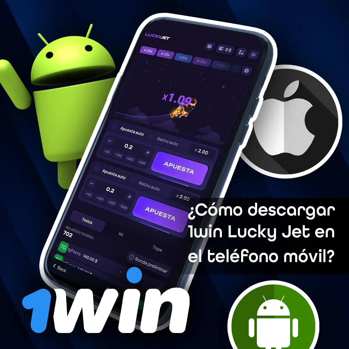 Diviértete con Lucky Jet junto a tus familiares y amigos, y explora las diversas opciones de juegos disponibles en 1Win México. Todo esto con una gama de bonos en Lucky Jet y otros juegos que te permiten <b>apostar de manera segura.</b>