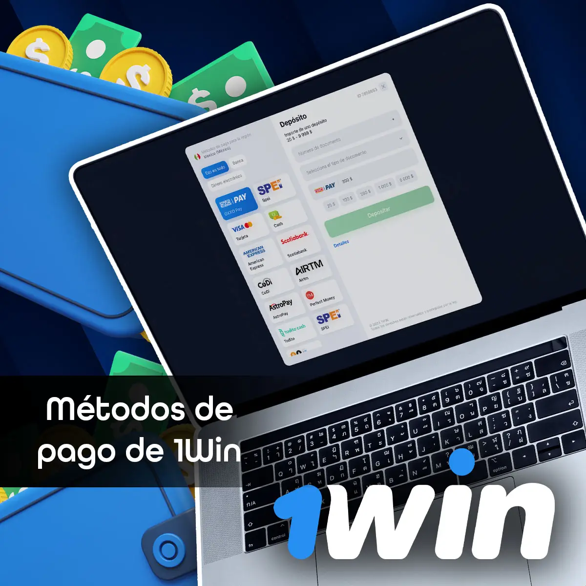 ¿Cómo depositar dinero en tu cuenta 1Win para empezar a jugar Aviator en México?
