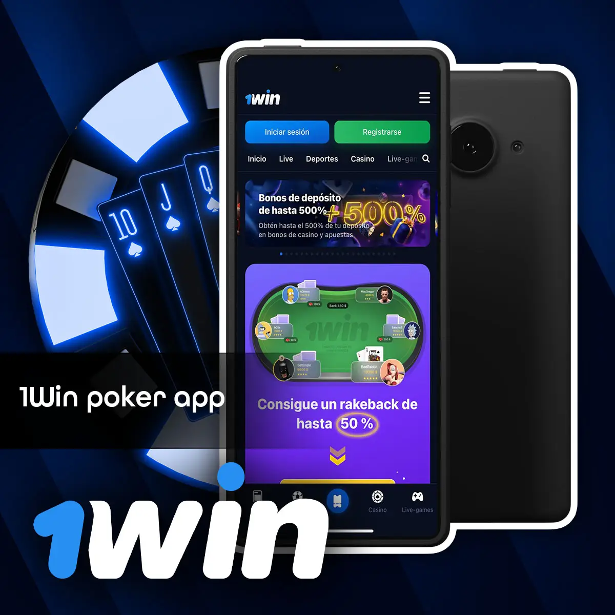 Beneficios de jugar al poker en el casino 1Win.