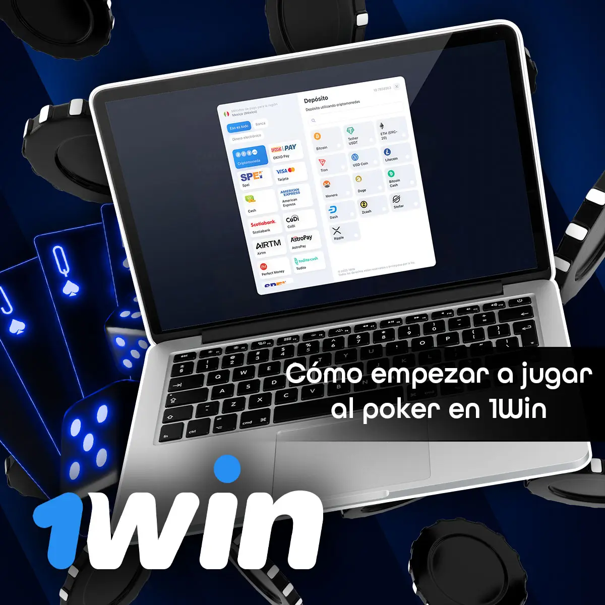 Regístrate en la página oficial de 1Win México y empieza a disfrutar del Poker.