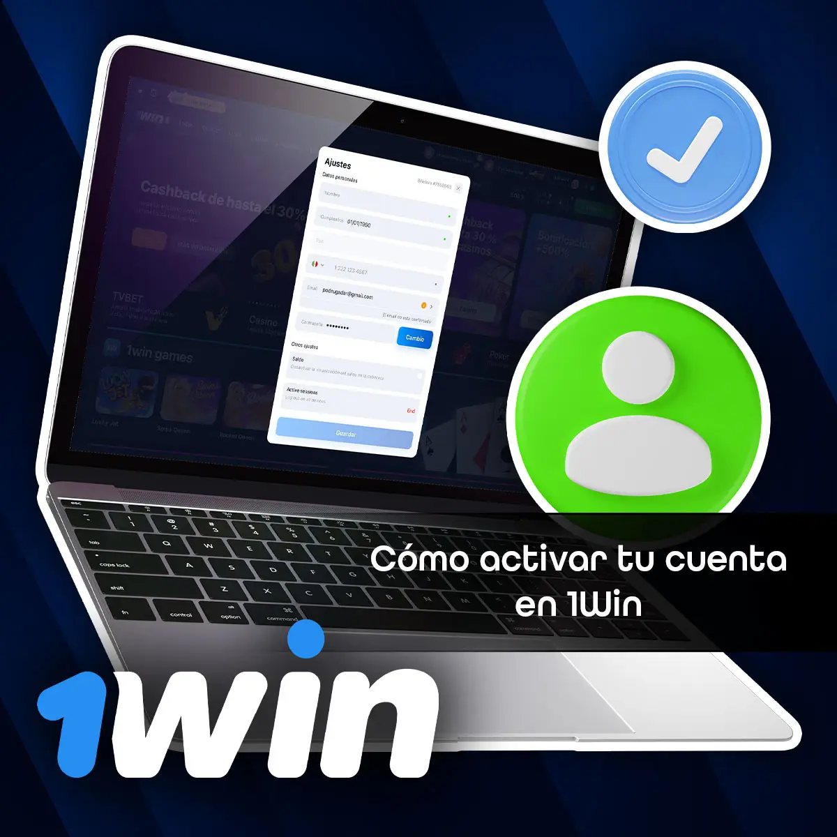 Activación de la cuenta 1Win México
