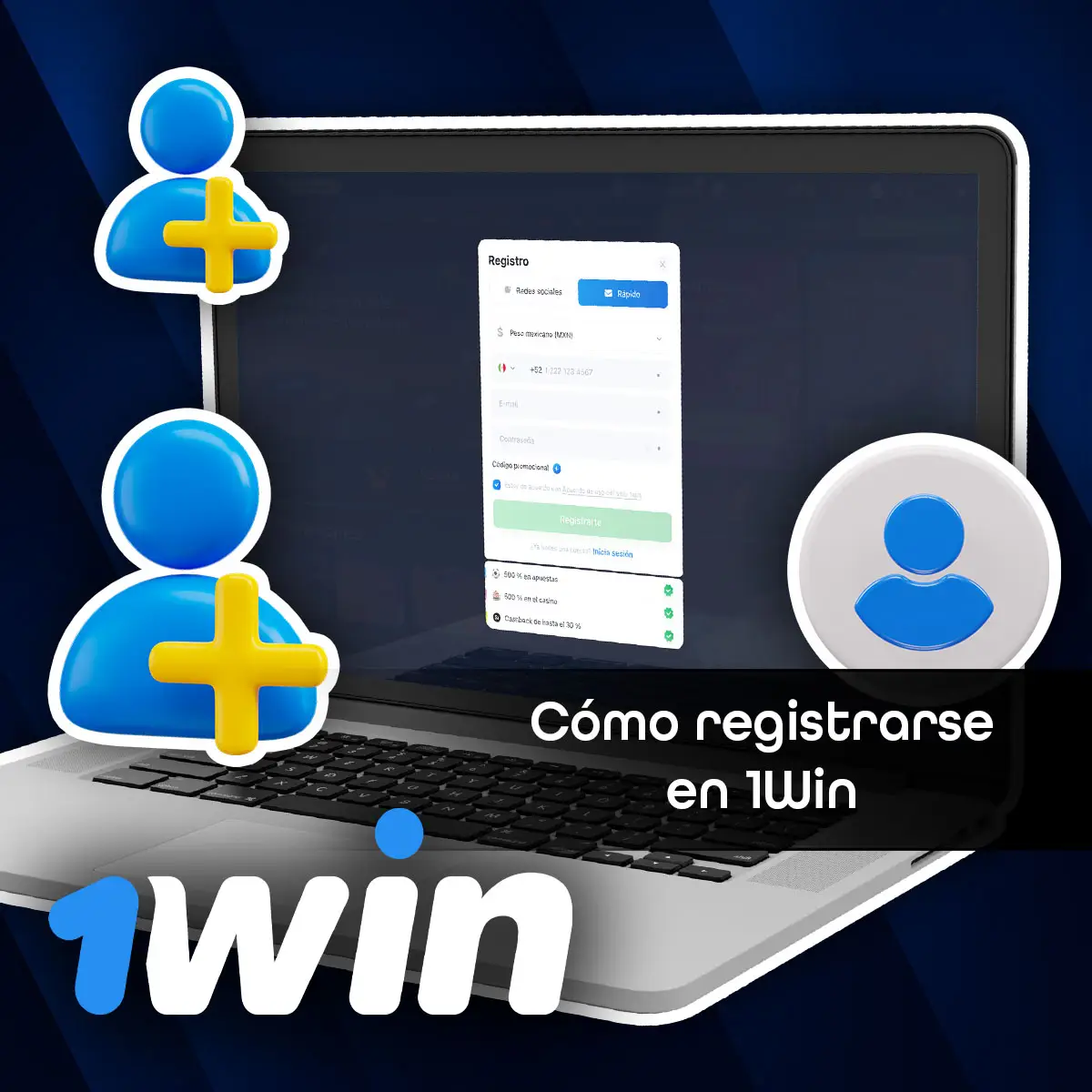 Guía paso a paso para registrarse en 1Win México.