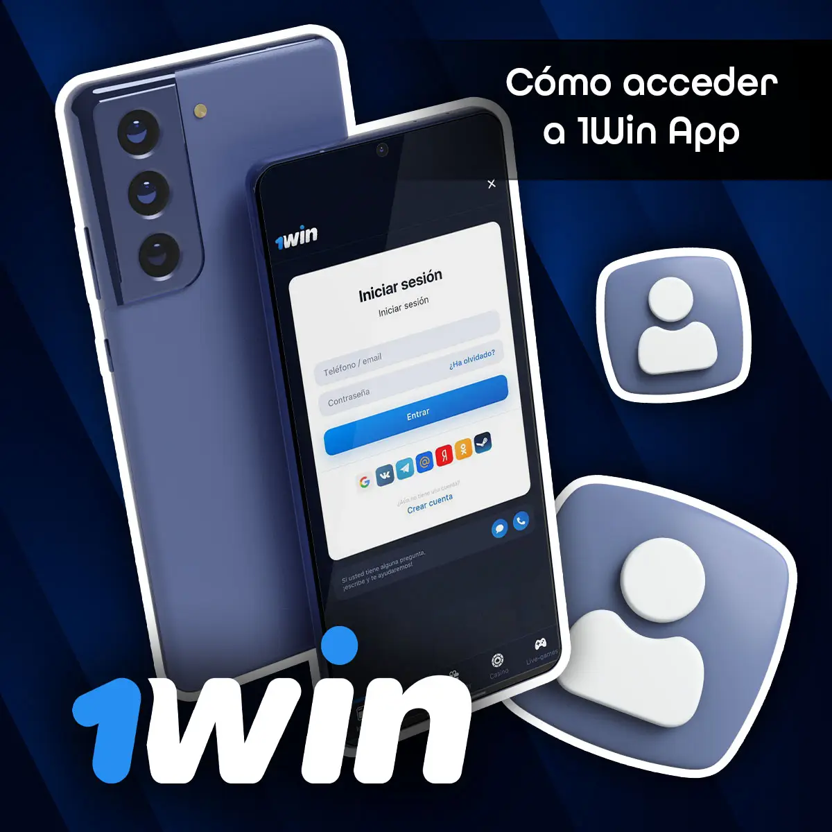Iniciar sesión en 1Win bet app