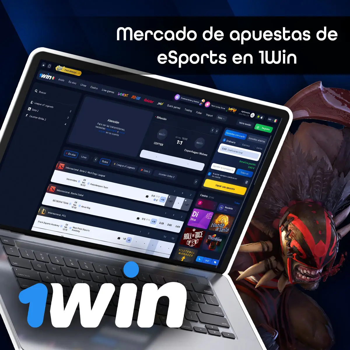 La <b>1X2</b> es el formato de <b>apuesta más habitual,</b> no solo en el ámbito de los eSports, sino también en deportes convencionales. Consiste en predecir <b>uno de los tres posibles resultados</b> de un partido: el 1 indica la victoria del equipo 1, el 2 la del equipo 2 y la X un empate. Así, tanto apostadores novatos como experimentados pueden acceder a este tipo de apuesta y tienen la oportunidad de acertar en su pronóstico.