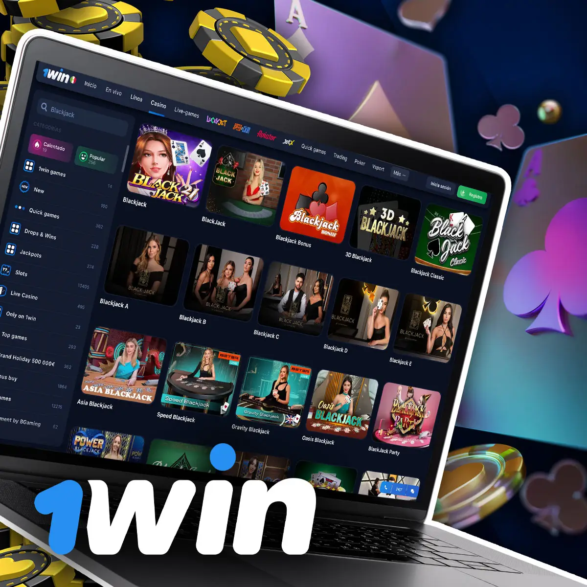 ¿Qué modalidades de Blackjack están disponibles en 1Win?